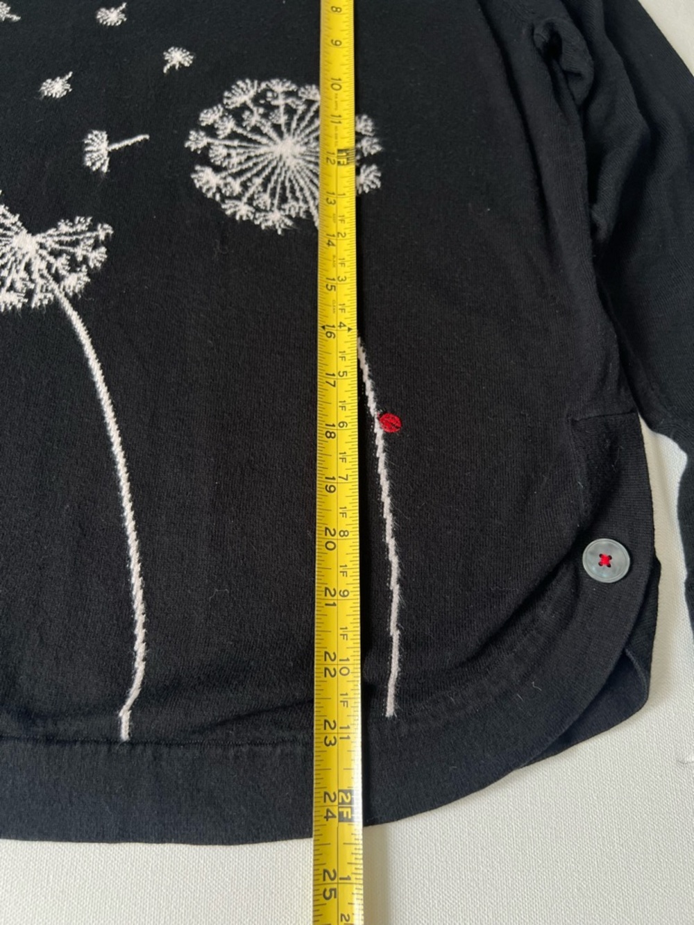 J. Jill Women’s Black Long-Sleeve Dandelion Lightweight Sweater- M - Picture 6 of 7